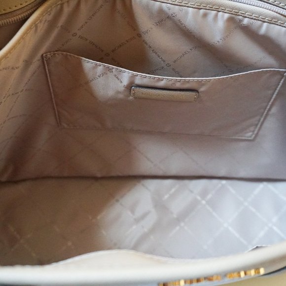 Michael Kors Sady Large Multifunction Top Zip Laptop Tote Shoulder Bag Bisque - Picture 9 of 12